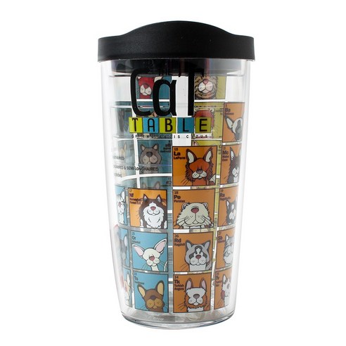 터비스 킵 드링크 핫 & 콜드 텀블러, Cat Periodic Table, 473ml