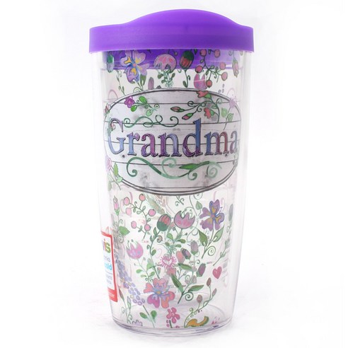 터비스 킵 드링크 핫 & 콜드 텀블러, Grandma Flower, 473ml