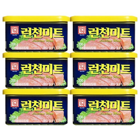 5분마켓 한성 런천미트 햄캔통조림 200g, 20개
