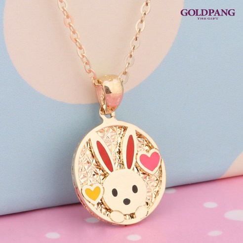 [골드팡] 14k/18k 미아방지 깜찍토끼 목걸이 (당일도착)