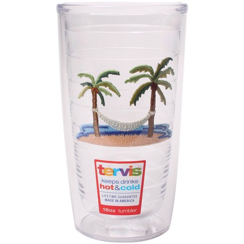 터비스 킵 드링크 핫 & 콜드 텀블러, palm tree hammock, 473ml