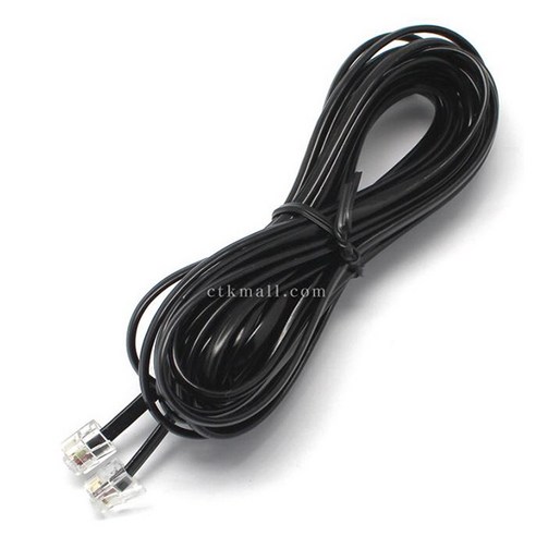 velton 전화기코드 전화기선 양모케이블 연장선 멀티탭 전화기부품, 1.양모2M