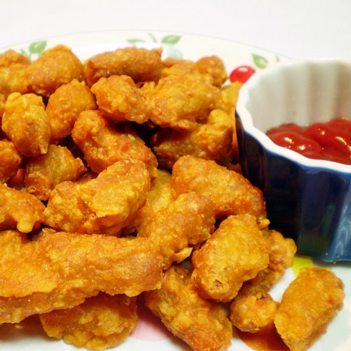 신선함 가득한 후라이드 맛 치킨 팝콘