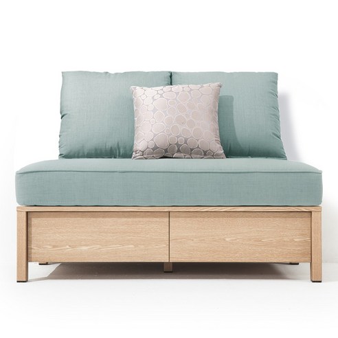 비앙스 헤이즈 2인 수납소파, F형(내츄럴우드+네이비)