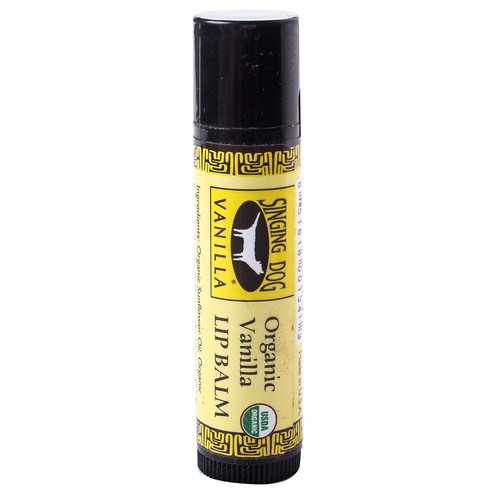 Singing Dog 오가닉 립 밤 4.25g, Vanilla, 1개