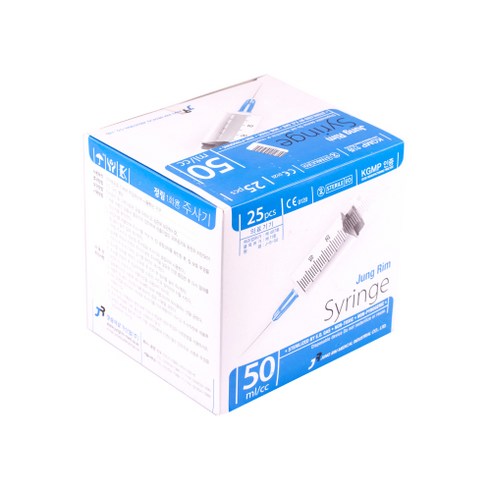 정림 멸균주사기 50cc 18g 일회용 주사기, 1개