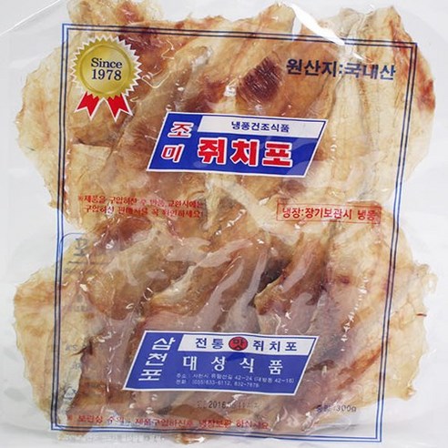 가쓰오부시, 1개, 60g 대성식품 12 삼천포 명품국산쥐포, 400g, 1개