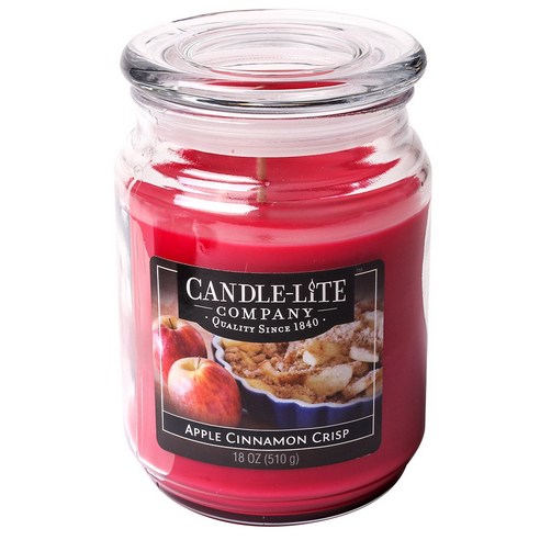 Candle Lite 크리미 바닐라 스월 자캔들 510g, Cinnamon Apple Crisp