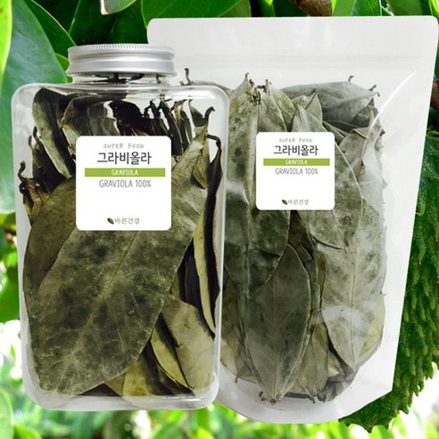 바른건강 잎모양 그대로 자연건조한 그라비올라 건잎, 500g, 1개입, 1개