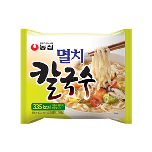 농심 멸치칼국수, 490g, 1개