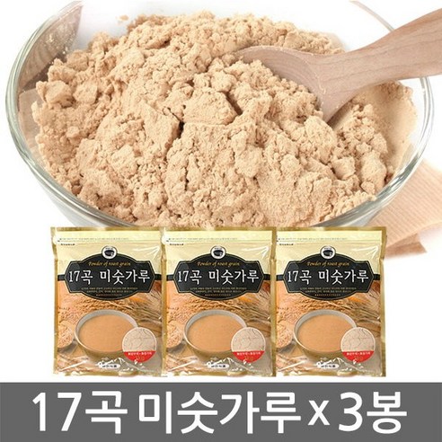 17곡 무설탕 미숫가루 1Kg, 3개