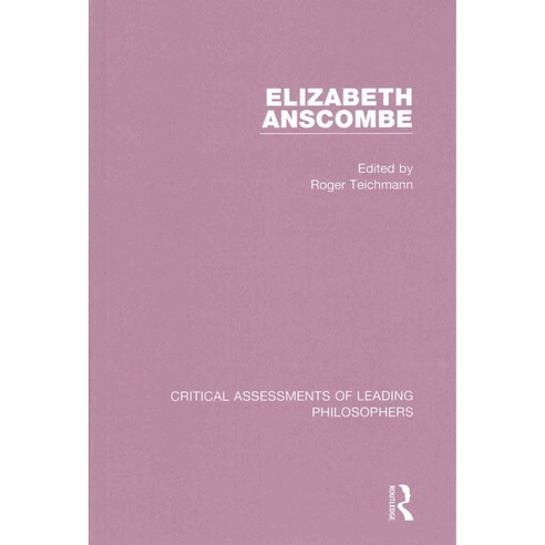 Elizabeth Anscombe 4-Vol. Set Hardcover, Routledge