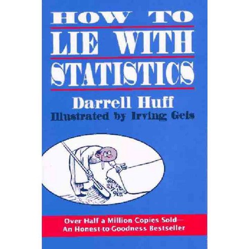 (영문도서) How to Lie With Statistics, W W Norton & Co Inc