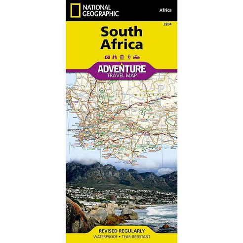 National Geographic Adventure Map South Africa, Natl Geographic Society Maps