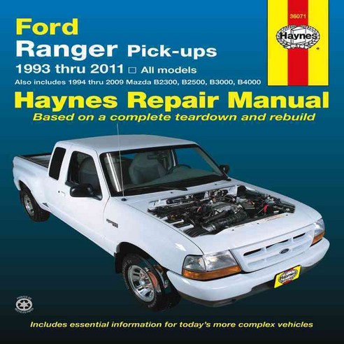 Haynes Repair Manual Ford Ranger Pick-Ups, Haynes Pubns - 가격 변동 추적 그래프 ...