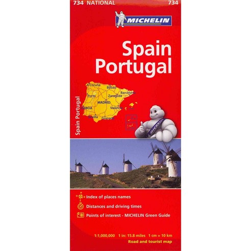 Michelin Spain Portugal, Michelin Travel Pubns