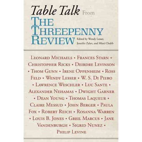 Table Talk: The Threepenny Review, Counterpoint