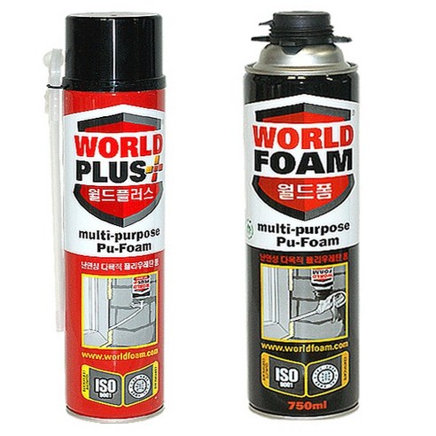 보스코 월드폼 우레탄폼 이음새 틈새 균열 방음 단열 보온, 월드폼플러스 스프레이, 1개 – 보스코 월드폼 플러스 스프레이 (우레탄폼) 1개 월드스프레이폼