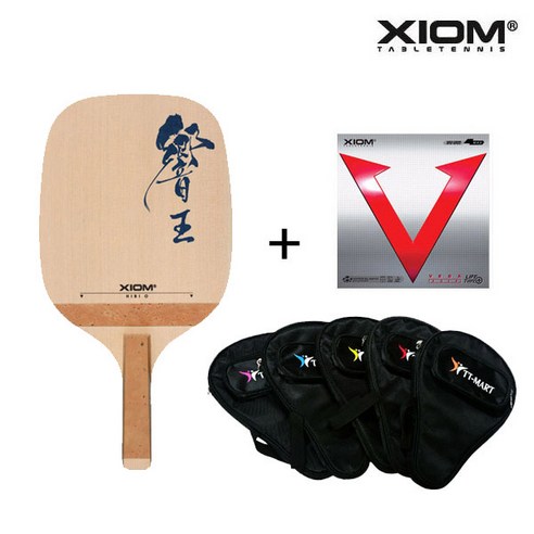 엑시옴 히비오 라켓 + 러버부착, 1.앵화 적/MAX, 히비 오