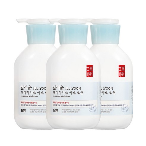 일리윤 세라마이드 아토로션 무향, 528ml, 3개