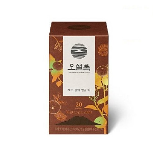 오설록 제주 삼다영귤 티백, 1.5g, 20개입, 1개, 1.5g