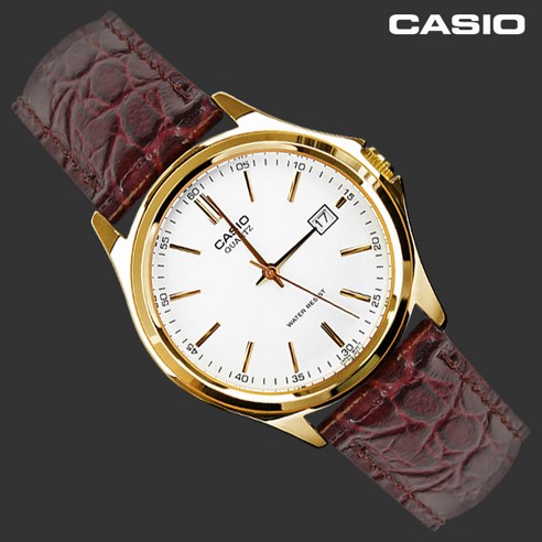 남성 CASIO MTP-1183Q-7A 국내배송 가죽시계 카시오