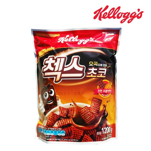 켈로그 첵스초코 대용량 1 200g, 1.2kg, 1개 1.2kg × 1개 섬네일