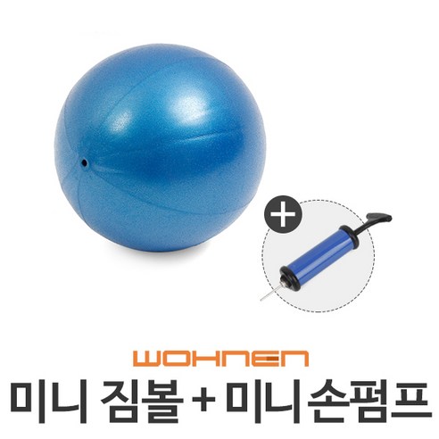 WOHNEN 다이어트짐볼, 미니짐볼(블루)20cm(손펌프O)