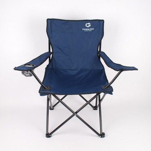 Camping GAO 캠핑의자 낚시의자 접의식의자 캠핑체어, 1.팔걸이가 있는 접이식의자-네이비