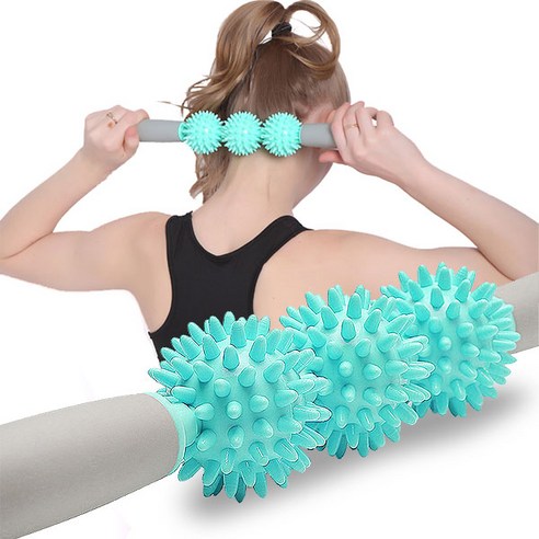도매창고 지압 롤러 마사지스틱 요가 마사지바, 핑크, 1개