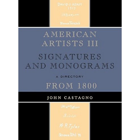 American Artists III: Signatures and Monograms from 1800 Hardcover, Scarecrow Press