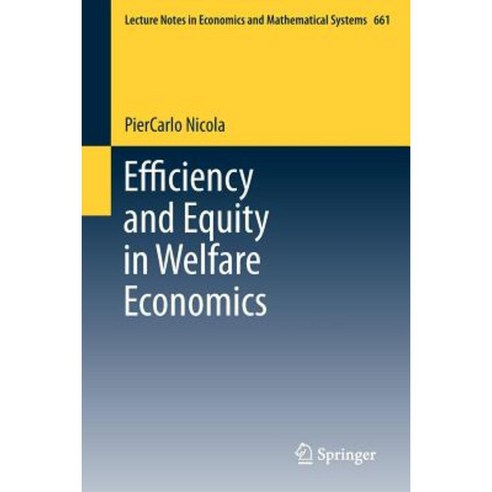 Efficiency and Equity in Welfare Economics Paperback, Springer