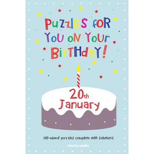 Puzzles for You on Your Birthday - 20th January Paperback, Createspace