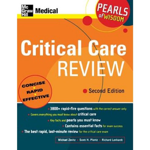 Critical Care Review: Pearls of Wisdom Second Edition Paperback, McGraw-Hill Education / Medical