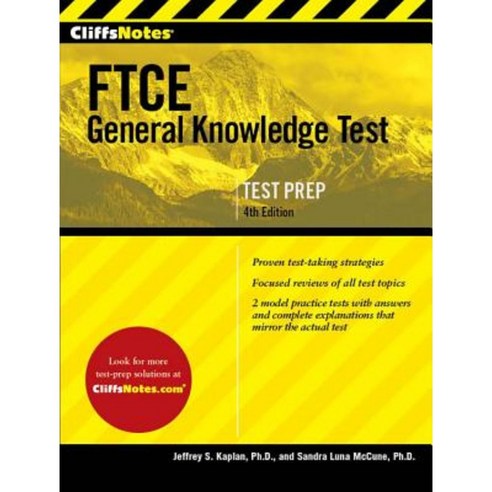 Cliffsnotes FTCE General Knowledge Test 4th Edition Paperback, Cliffs Notes