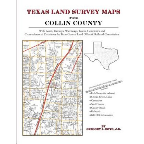 Texas Land Survey Maps for Collin County Paperback, Arphax Publishing Co.