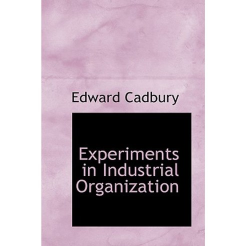 Experiments in Industrial Organization Hardcover, BiblioLife