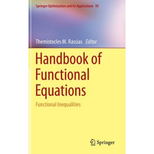 Handbook of Functional Equations: Functional Inequalities Hardcover, Springer