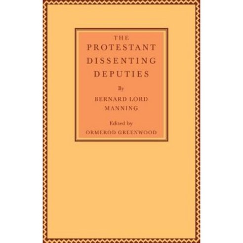 The Protestant Dissenting Deputies, Cambridge University Press