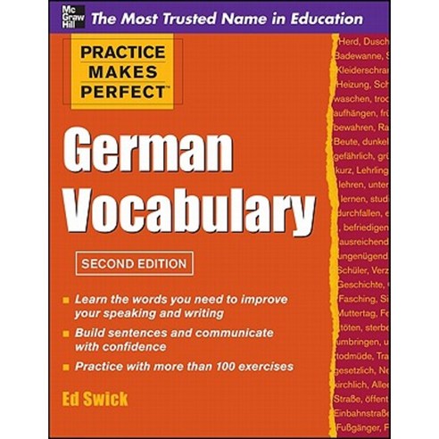 Practice Makes Perfect German Vocabulary Paperback, McGraw-Hill Education
