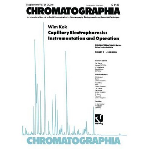 Capillary Electrophoresis: Instrumentation and Operation Paperback, Vieweg+teubner Verlag