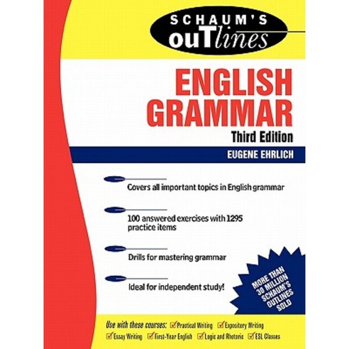 Schaum''s Outline of English Grammar Paperback, McGraw-Hill Companies