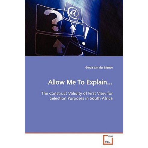 Allow Me to Explain... Paperback, VDM Verlag - 가격 변동 추적 그래프 - 역대가