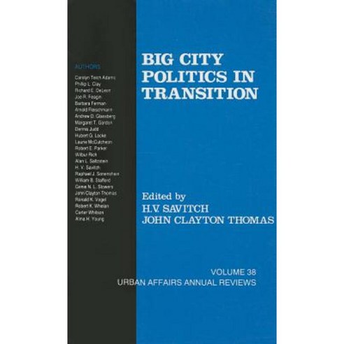 Big City Politics in Transition Paperback, Sage Publications, Inc