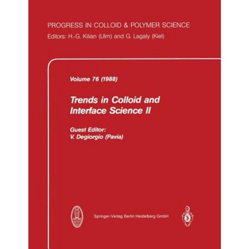 Trends in Colloid and Interface Science II Paperback, Steinkopff