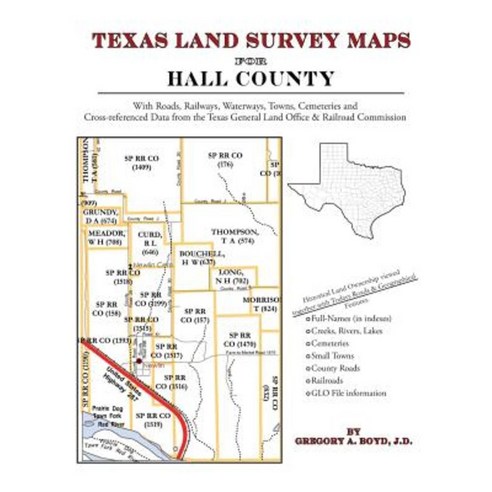 Texas Land Survey Maps for Hall County Paperback, Arphax Publishing Co.