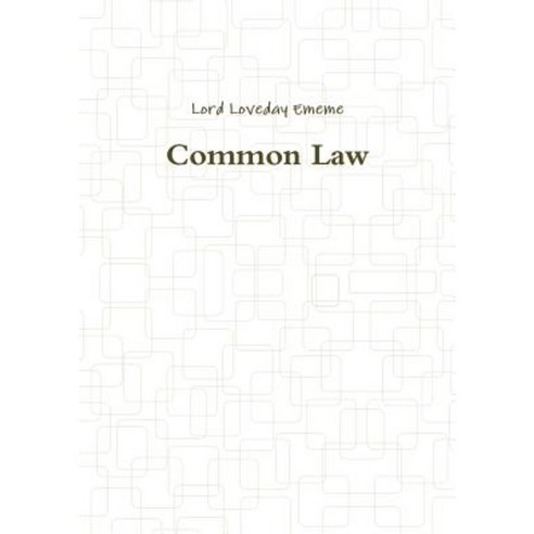 Common Law Paperback, Lulu.com