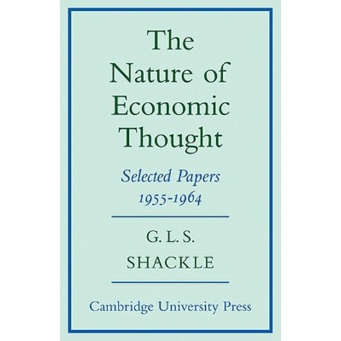 The Nature of Economic Thought: Selected Papers 1955 1964 Paperback, Cambridge University Press