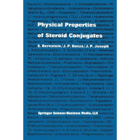 Physical Properties of Steroid Conjugates Paperback, Springer
