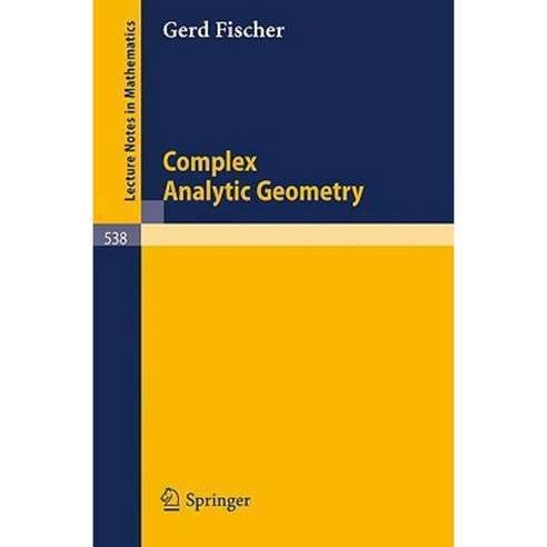 Complex Analytic Geometry Paperback, Springer